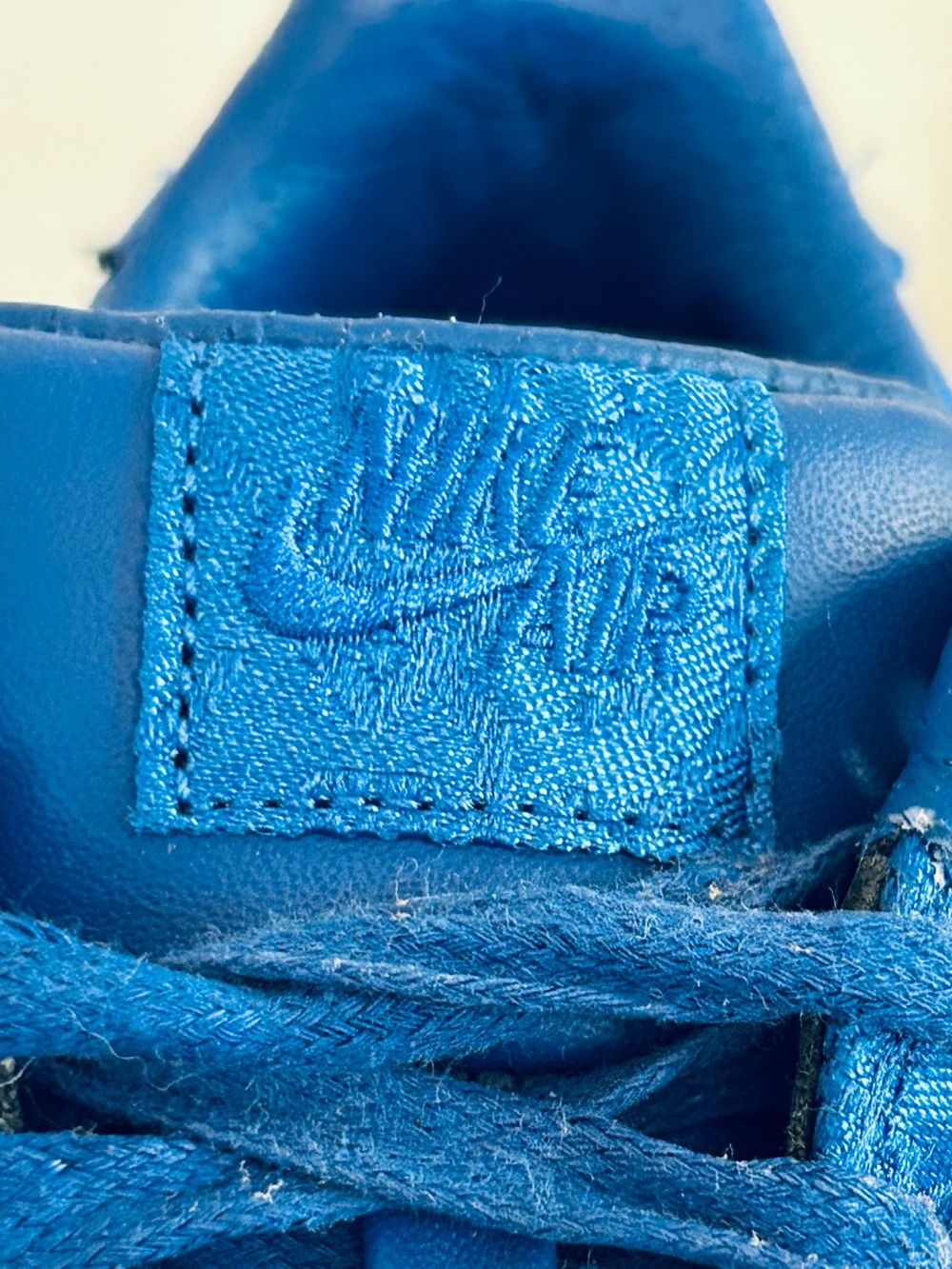 Nike Air Force 1 Low Blue Clot Silk Low-Top Sneakers with Gum Outsole - Picture 6 of 12